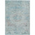 8' X 10' Sky Blue And Blush Medallion Washable Indoor Outdoor Area Rug