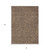 8' X 10' Brown Gold And Ivory Polka Dot Washable Indoor Outdoor Area Rug