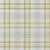 10' X 14' Yellow And Gray Plaid Washable Indoor Outdoor Area Rug