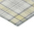 10' X 14' Yellow And Gray Plaid Washable Indoor Outdoor Area Rug