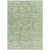 8' X 10' Artichoke Green And Olive Green Floral Washable Indoor Outdoor Area Rug