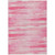 8' X 10' Pink And Ivory Striped Washable Indoor Outdoor Area Rug - Pink, Ivory