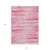 8' X 10' Pink And Ivory Striped Washable Indoor Outdoor Area Rug - Pink, Ivory