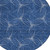 8' Navy Blue And Ivory Round Geometric Washable Indoor Outdoor Area Rug - Navy Blue, Ivory