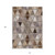 10' X 14' Brown Beige And Khaki Geometric Washable Indoor Outdoor Area Rug