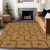 9' X 12' Terra Cotta And Ivory Geometric Washable Indoor Outdoor Area Rug
