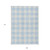 9' X 12' Sky Blue And Gray Plaid Washable Indoor Outdoor Area Rug