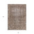 10' X 14' Brown Oriental Washable Indoor Outdoor Area Rug