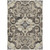 8' X 10' Chocolate And Taupe Damask Washable Indoor Outdoor Area Rug