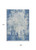 9' X 12' Denim Blue And Ivory Abstract Washable Indoor Outdoor Area Rug Transitional Style - Denim Blue, Ivory Color
