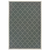 7' X 10' Gray and Ivory Geometric Stain Resistant Indoor Outdoor Area Rug