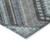 9' X 12' Pewter Charcoal And Sky Blue Tribal Washable Indoor Outdoor Area Rug