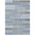 10' X 14' Denim Blue Gray And Ivory Floral Washable Indoor Outdoor Area Rug