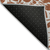 10' X 14' Rust and Ivory Floral Washable Non Skid Indoor Outdoor Area Rug