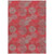 9' X 12' Red Gray And Silver Polka Dot Washable Indoor Outdoor Area Rug