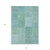 8' X 10' Teal Blue Sage And Green Patchwork Washable Indoor Outdoor Area Rug