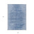 8' X 10' Denim Blue And Sky Blue Abstract Washable Indoor Outdoor Area Rug Transitional Style - Denim Blue, Sky Blue Color