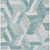 10' X 14' Teal Blue Geometric Washable Indoor Outdoor Area Rug - Teal Blue