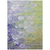 10' X 14' Artichoke Green Purple And Lilac Abstract Washable Indoor Outdoor Area Rug