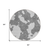 8' Gray And Ivory Round Abstract Washable Indoor Outdoor Area Rug