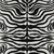 9' X 12' Black And Ivory Animal Print Washable Indoor Outdoor Area Rug