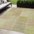 8' X 10' Green Copper And Mint Green Patchwork Washable Indoor Outdoor Area Rug