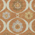 10' X 14' Orange Copper And Gray Medallion Washable Indoor Outdoor Area Rug