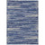 9' X 12' Navy Blue And Ivory Striped Washable Indoor Outdoor Area Rug Transitional Style - Navy Blue, Ivory Color