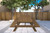 94" Brown Solid Wood Outdoor Picnic Table