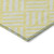 8' X 10' Yellow And Ivory Geometric Washable Indoor Outdoor Area Rug