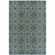 5' X 7' Blue Geometric Stain Resistant Indoor Outdoor Area Rug - 606114573265