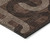 9' X 12' Chocolate And Beige Geometric Washable Indoor Outdoor Area Rug - Chocolate, Beige