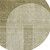 8' Taupe Beige And Tan Round Geometric Washable Indoor Outdoor Area Rug Transitional Style - Taupe, Beige, Tan Color