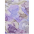 8' X 10' Gray and Purple Abstract Washable Non Skid Indoor Outdoor Area Rug
