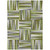 8' X 10' Green Gray And Ivory Geometric Washable Indoor Outdoor Area Rug