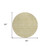 8' Beige Tan And Ivory Round Floral Washable Indoor Outdoor Area Rug - 606114940388