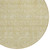 8' Beige Tan And Ivory Round Floral Washable Indoor Outdoor Area Rug - 606114940388