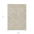 9' X 12' Beige Tan And Ivory Floral Washable Indoor Outdoor Area Rug - Beige, Tan, Ivory