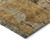9' X 12' Khaki Charcoal And Terra Cotta Abstract Washable Indoor Outdoor Area Rug