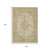 9' X 12' Ivory And Beige Medallion Washable Indoor Outdoor Area Rug