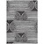 9' X 12' Black and White Abstract Washable Non Skid Indoor Outdoor Area Rug - Black, White