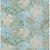 10' X 14' Teal Blue Olive Green And Beige Botanical Leaves Washable Indoor Outdoor Area Rug