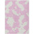 9' X 12' Pink And Ivory Abstract Washable Indoor Outdoor Area Rug - Pink, Ivory