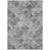 9' X 12' Gray Charcoal And Ivory Abstract Washable Indoor Outdoor Area Rug