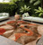 8' X 10' Chocolate Abstract Washable Non Skid Indoor Outdoor Area Rug