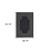 3' X 5' Black Stain Resistant Indoor Outdoor Area Rug - 606114582212