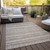 10' X 14' Brown And Beige Southwestern Washable Indoor Outdoor Area Rug - 608219399207