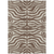 9' X 12' Brown And Beige Animal Print Washable Indoor Outdoor Area Rug
