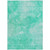 8' X 10' Teal Blue And Aqua Nautical Washable Indoor Outdoor Area Rug
