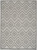 6' X 9' Silver Grey Argyle Indoor Outdoor Area Rug